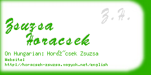 zsuzsa horacsek business card